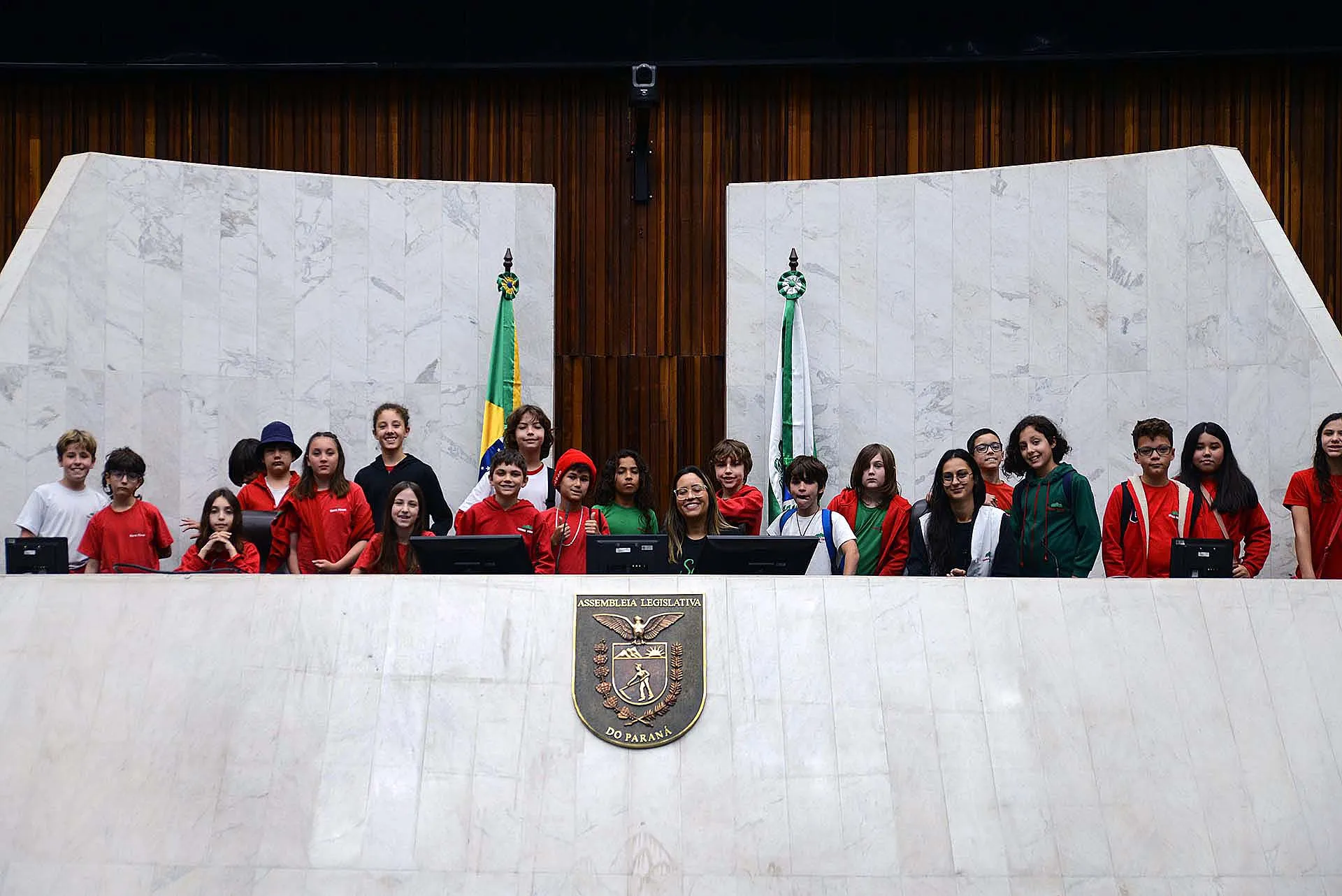 Aula de campo inesquecível na Assembléia Legislativa do Paran...