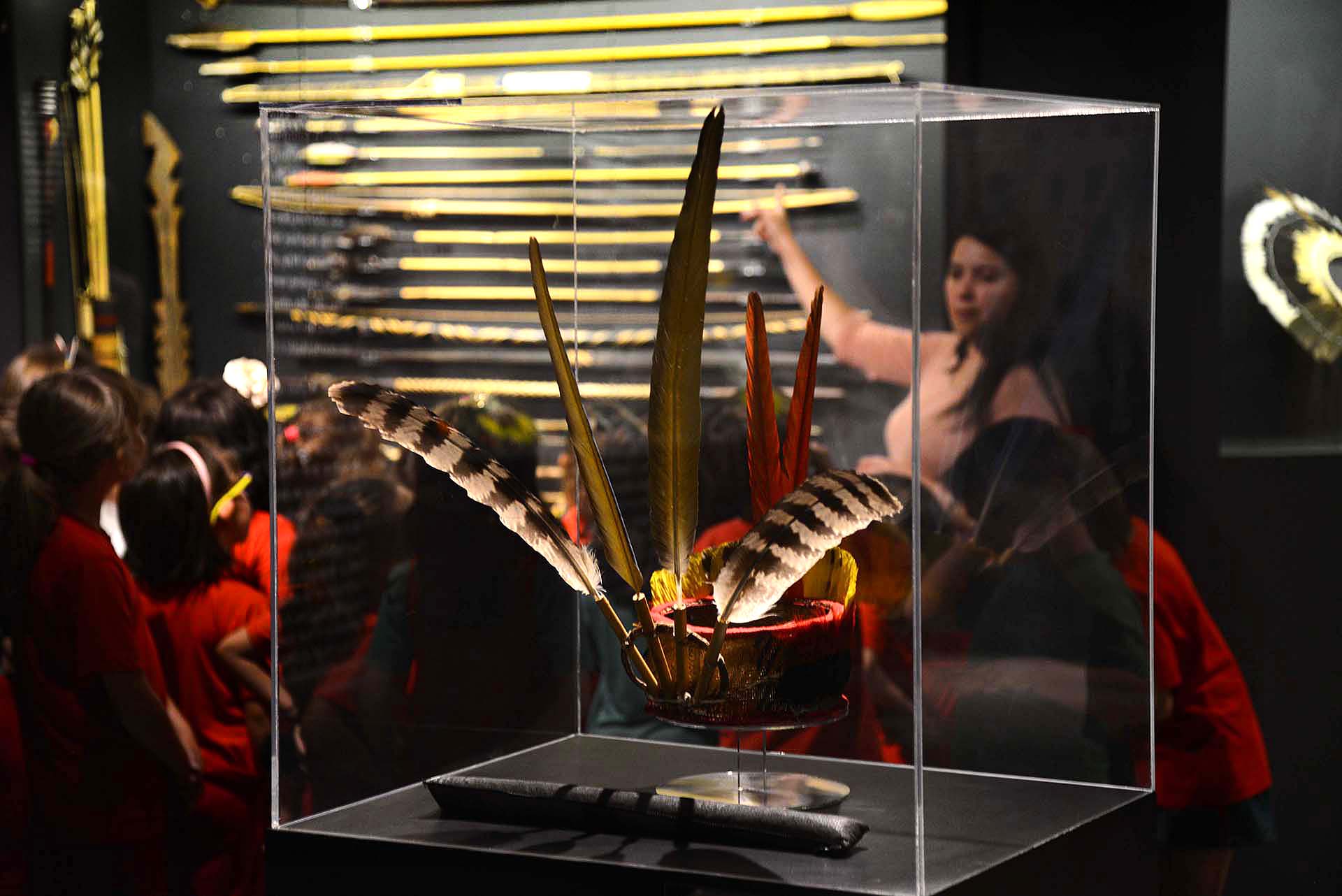 Encantamento marcou visita ao Museu de Arte Indígena