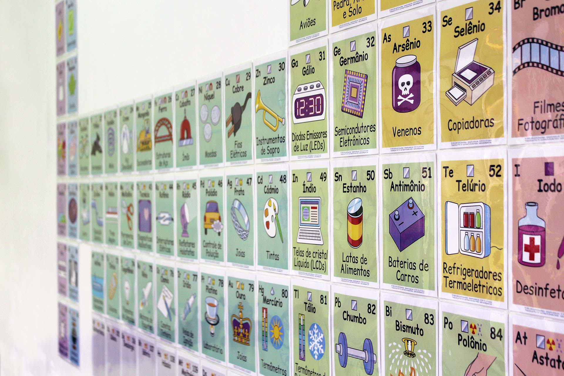 Tabela Periódica ilustrada incentiva o estudo da química
